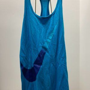 Blue Nike Swoosh Athletic Tank Top